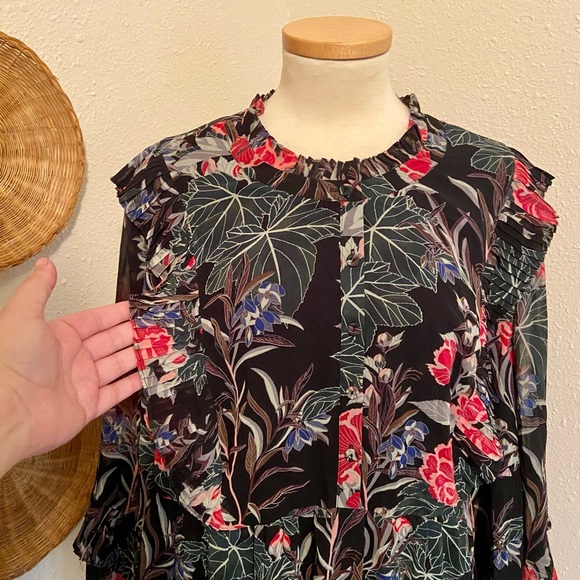 Anthropologie Plus Elena Ruffle Blouse - Picture 7 of 12